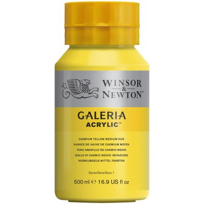 W&N ACRILICO GALERIA 500ML AMARILLO MEDIANO CADMIO