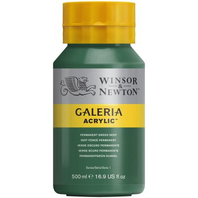 W&N ACRILICO GALERIA 500ML VERDE OSCURO PERMANENTE