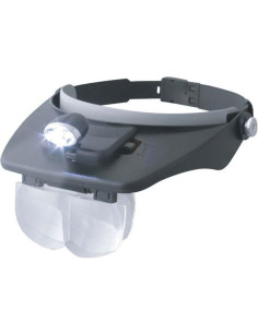 LUPA DE CABEZA CON LED 4 AUMENTOS