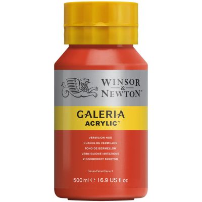 W&N ACRILICO GALERIA 500ML TONO BERMELLÓN