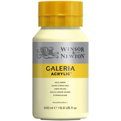 W&N ACRILICO GALERIA 500ML LIMÓN PÁLIDO