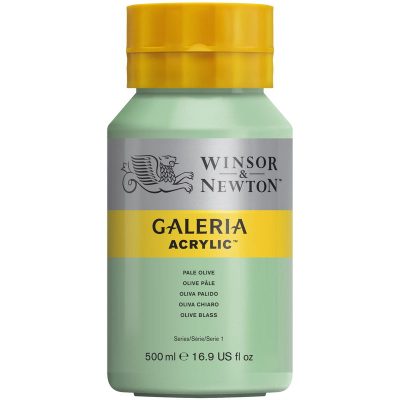 W&N ACRILICO GALERIA 500ML OLIVA PÁLIDO