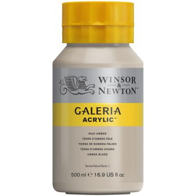 W&N ACRILICO GALERIA 500ML TIERRA DE SOMBRA PÁLIDO