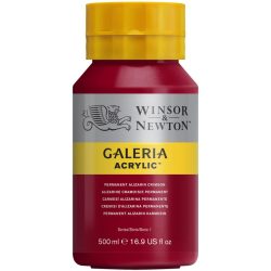 W&N ACRILICO GALERIA BOTE 500ML CARMESI ALIZARIN