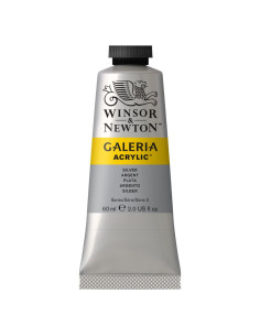 W&N ACRILICO GALERIA 60ML PLATA