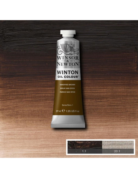 W&N OLEO WINTON 37ML PARDO VAN DYCK