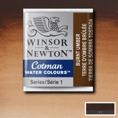 W&N ACUARELA COTMAN 1/2 GODET TIERRA SOMBRA TOSTAD