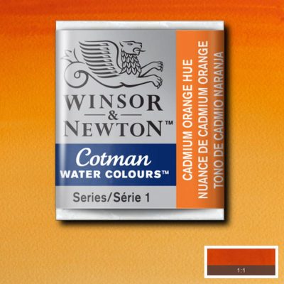 W&N ACUARELA COTMAN 1/2 GODET AMARILLO CADMIO NARA