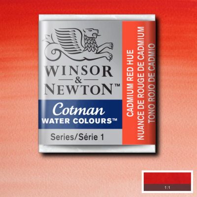 W&N ACUARELA COTMAN 1/2 GODET TONO ROJO DE CADMIO