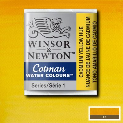 W&N ACUARELA COTMAN 1/2 GODET AMARILLO DE CADMIO