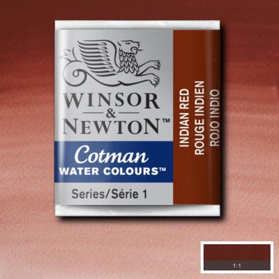 W&N ACUARELA COTMAN 1/2 GODET ROJO INDIO