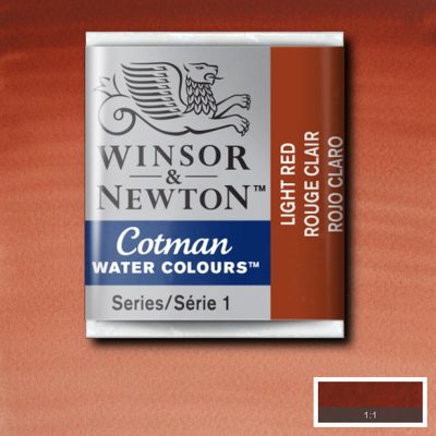 W&N ACUARELA COTMAN 1/2 GODET ROJO CLARO
