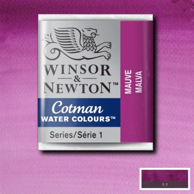 W&N ACUARELA COTMAN 1/2 GODET MALVA