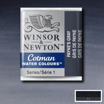 W&N ACUARELA COTMAN 1/2 GODET GRIS DE PAYNE
