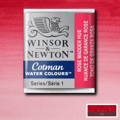 W&N ACUARELA COTMAN 1/2 GODET ROSA GRANZA LACA