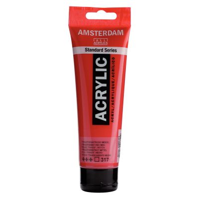 ACRILICO AMSTERDAM 120ML Rojo TRANS  Medio 317