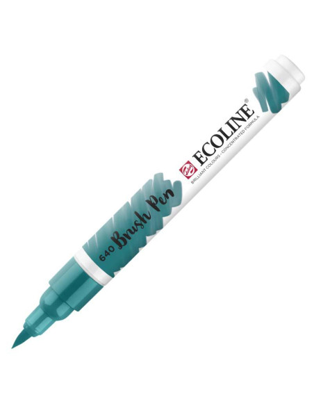 ROTULADOR ECOLINE BRUSH PEN Verde Azulado 640