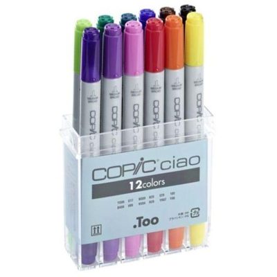 COPIC CIAO ESTUCHE 12 ROTULADORES    TOO 