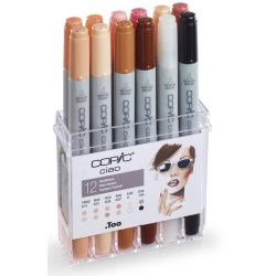 COPIC CIAO SET 12 ROT  TONOS DE PIEL