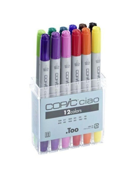 COPIC CIAO ESTUCHE 12 ROTULADORES    TOO 