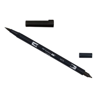 TOMBOW ABT DUAL BRUSH N15 BLACK