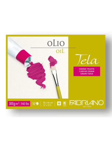 BLOC OLEO TELA FAB  18X24 300G 10H 68001824