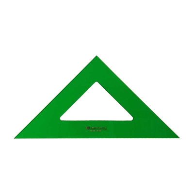 ESCUADRA  FABER CASTELL S/GRADUAR S/BISEL 32CM