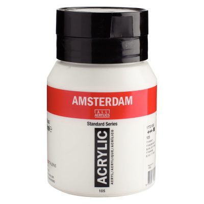 ACRILICO AMSTERDAM 500ML BLANCO TITANIO 105