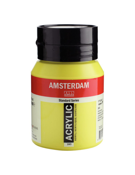 ACRILICO AMSTERDAM 500ML AMARILLO VERDE ISH 243