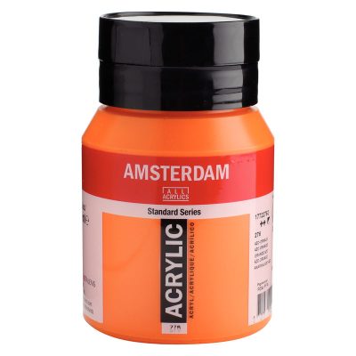 ACRILICO AMSTERDAM 500ML NARANJA AZO 276