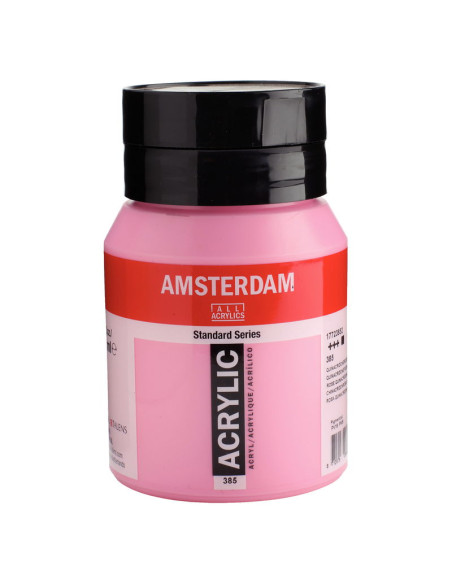 ACRILICO AMSTERDAM 500ML ROSA QUINACRIDONA CL 385