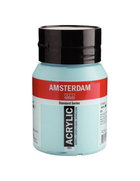 ACRILICO AMSTERDAM 500ML CIELO AZUL CLARO 551
