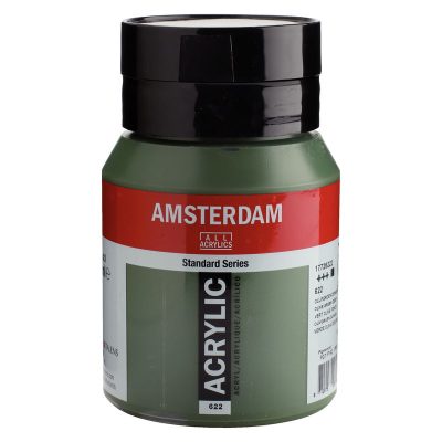 ACRILICO AMSTERDAM 500ML VERDE OLIVA OSCURO 622