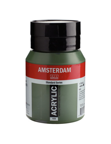 ACRILICO AMSTERDAM 500ML VERDE OLIVA OSCURO 622