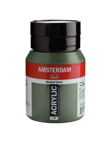 ACRILICO AMSTERDAM 500ML VERDE OLIVA OSCURO 622