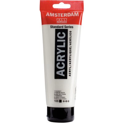 ACRILICO AMSTERDAM 250ML Blanco Titanio 105