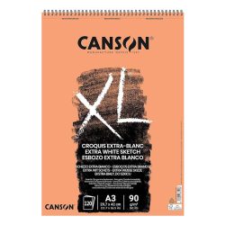 BLOC DIBUJO CANSON XL EXTRA WHITE A3 90G 120H