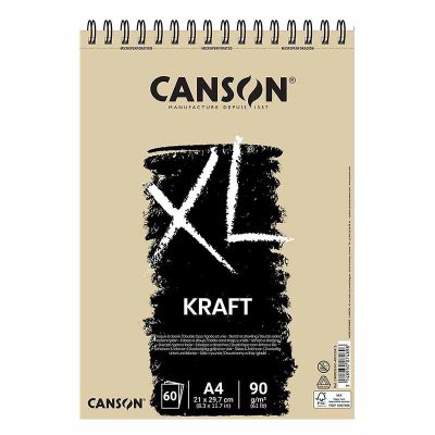 BLOC DIBUJO CANSON XL KRAFT A4 90G 60H