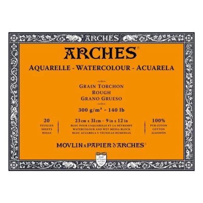 BLOC ARCHES ACUARELA GRANO GRUESO 23X31CM 300G 20H