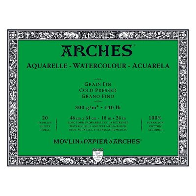 BLOC ARCHES ACUARELA GRANO FINO 46X61CM 300G 20H