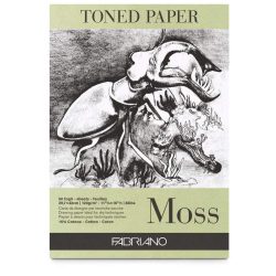 BLOC FABRIANO TONED PAPER MOSS A3 120G 50H