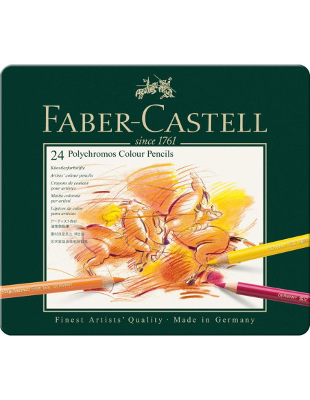 LAPIZ FABER CASTELL POLYCHROMO 24 COLORES 110024