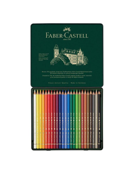 LAPIZ FABER CASTELL POLYCHROMO 24 COLORES 110024
