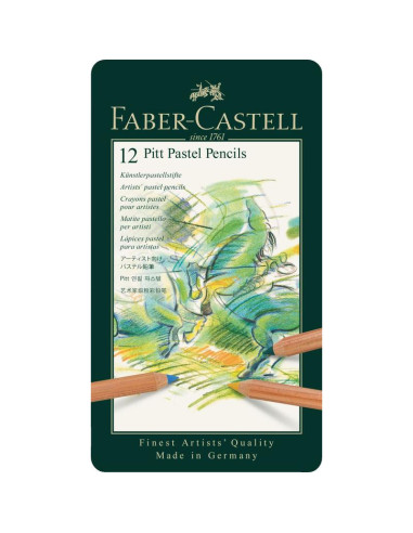 LAPIZ FABER CASTELL PITT PASTEL 12 COLORES 112112