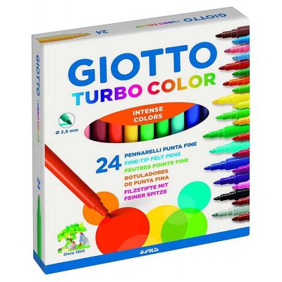 ROTULADOR ESCOLAR GIOTTO TURBO COLOR 24 COLORES