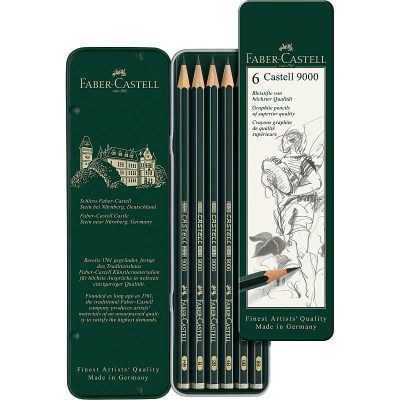 ESTUCHE FABER CASTELL 9000 6 LAPICES 119063