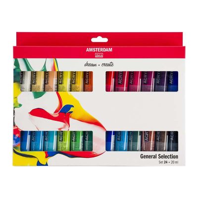 ACRILICO AMSTERDAM 20ML 24 UDS SURTIDAS
