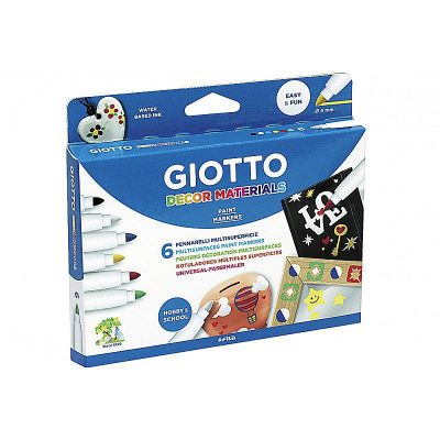 ROTULADOR GIOTTO DECOR MATERIALS CAJA 6 UDS