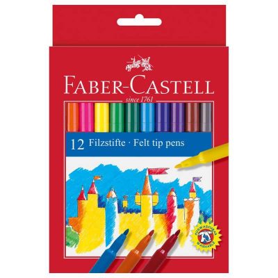ROTULADOR ESCOLAR FABER 12 COLORES 554201