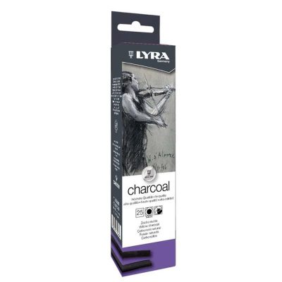 CARBONCILLO VEGETAL LYRA MEDIO 5-6 MM BL 25 UDS